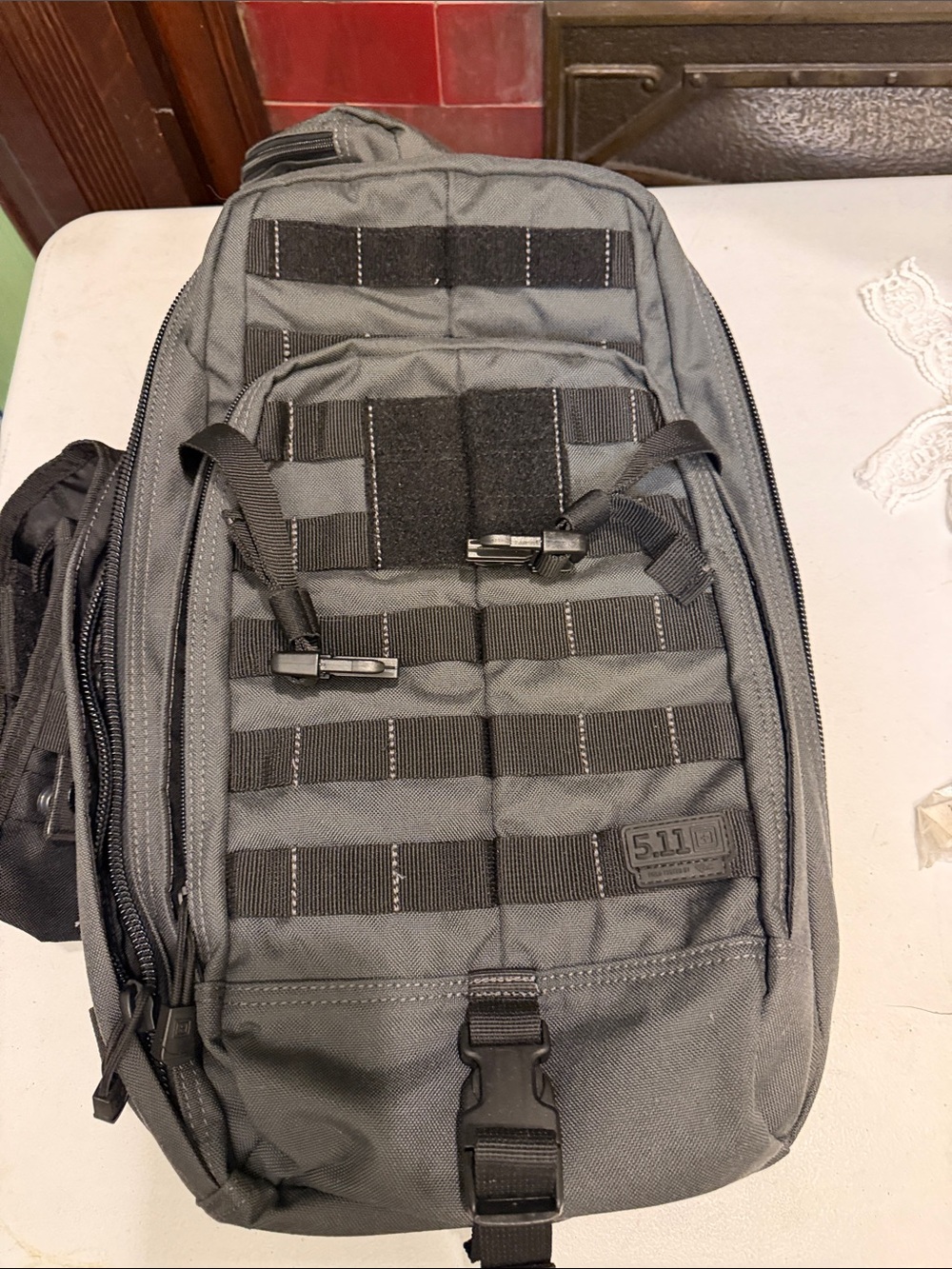 5.11 Tactical Gray MOLLE Single-Shoulder Sling Pack